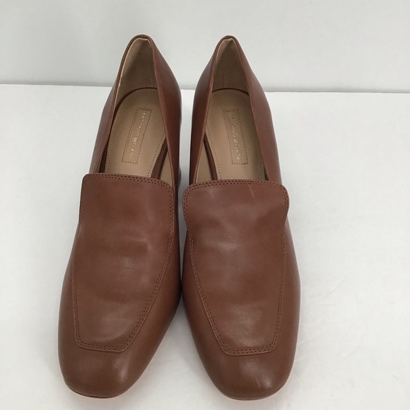 Antonio Melani Azelyn Leather Block Heel Shoe Career Bus Casual NWOT Size 9.5 - Picture 4 of 11